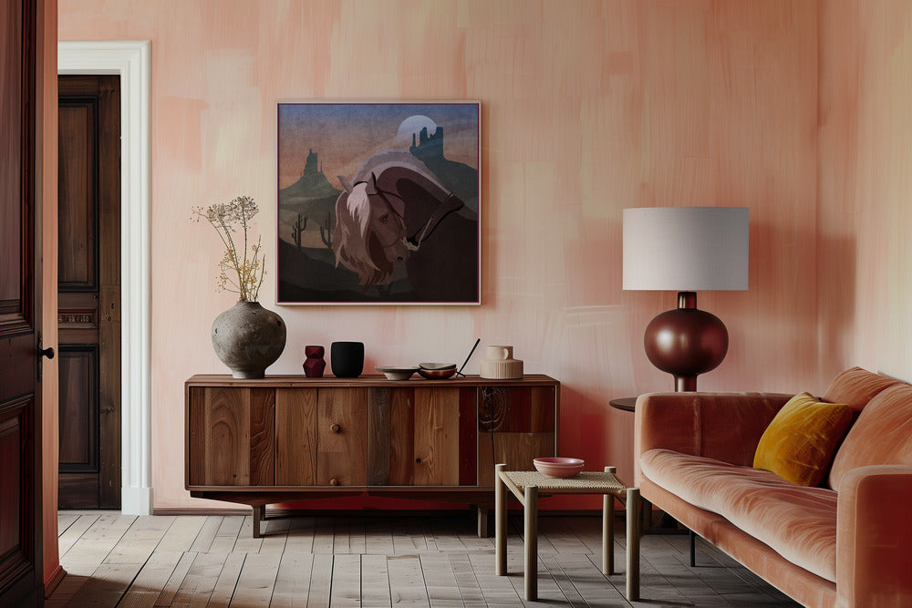 Cowboy Horse Poster